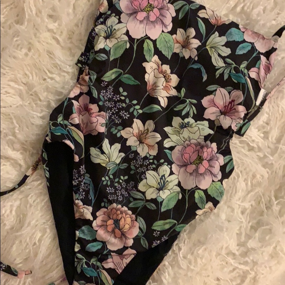 PacSun Floral one piece swim suit